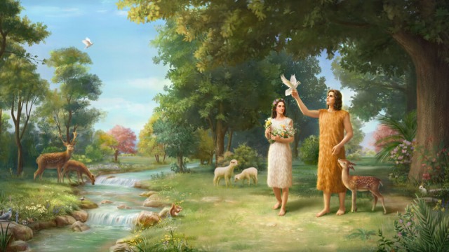 Ο Θεός κατασκευάζει δερμάτινους χιτώνες για τον Αδάμ και την Εύα