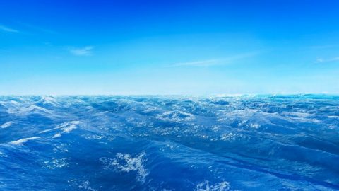 Τη δεύτερη μέρα, με τη εξουσία του Θεού διευθετούνται τα ύδατα, δημιουργείται το στερέωμα και εμφανίζεται ένας χώρος για την πιο θεμελιώδη ανθρώπινη επιβίωση