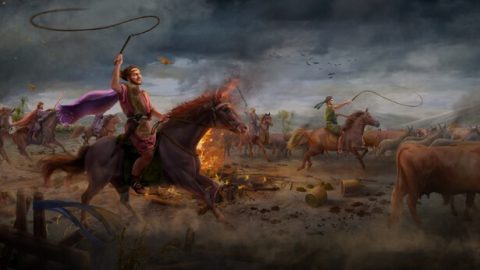 Ο Σατανάς βάζει σε πειρασμό τον Ιώβ για πρώτη φορά (τα ζώα του γίνονται λεία ληστών και συμφορά πλήττει τα παιδιά του)