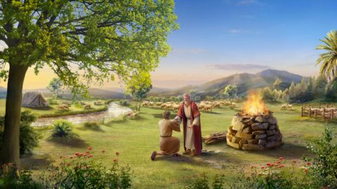 Ο Ιώβ προσέφερε θυσία στον Θεό